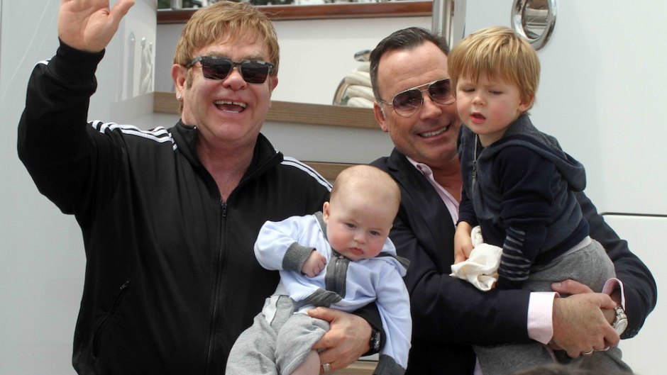 Elton john and family
