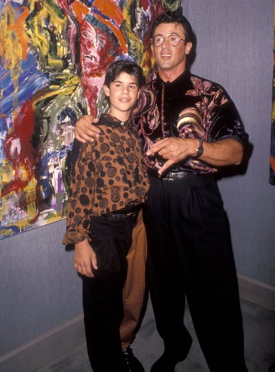 sylvester and sage stallone-getty images