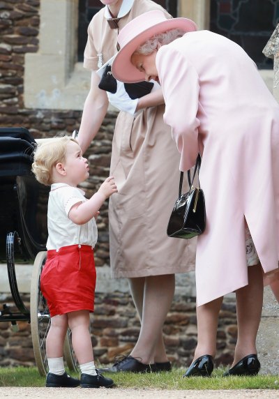 prince george queen elizabeth getty images