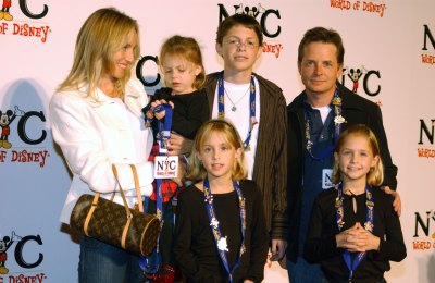 michael j. fox family getty images
