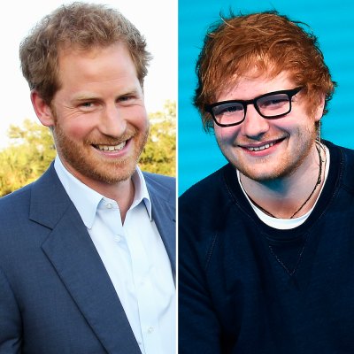 prince harry ed sheeran getty images
