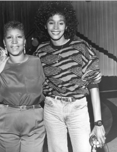 aretha franklin whitney houston getty images