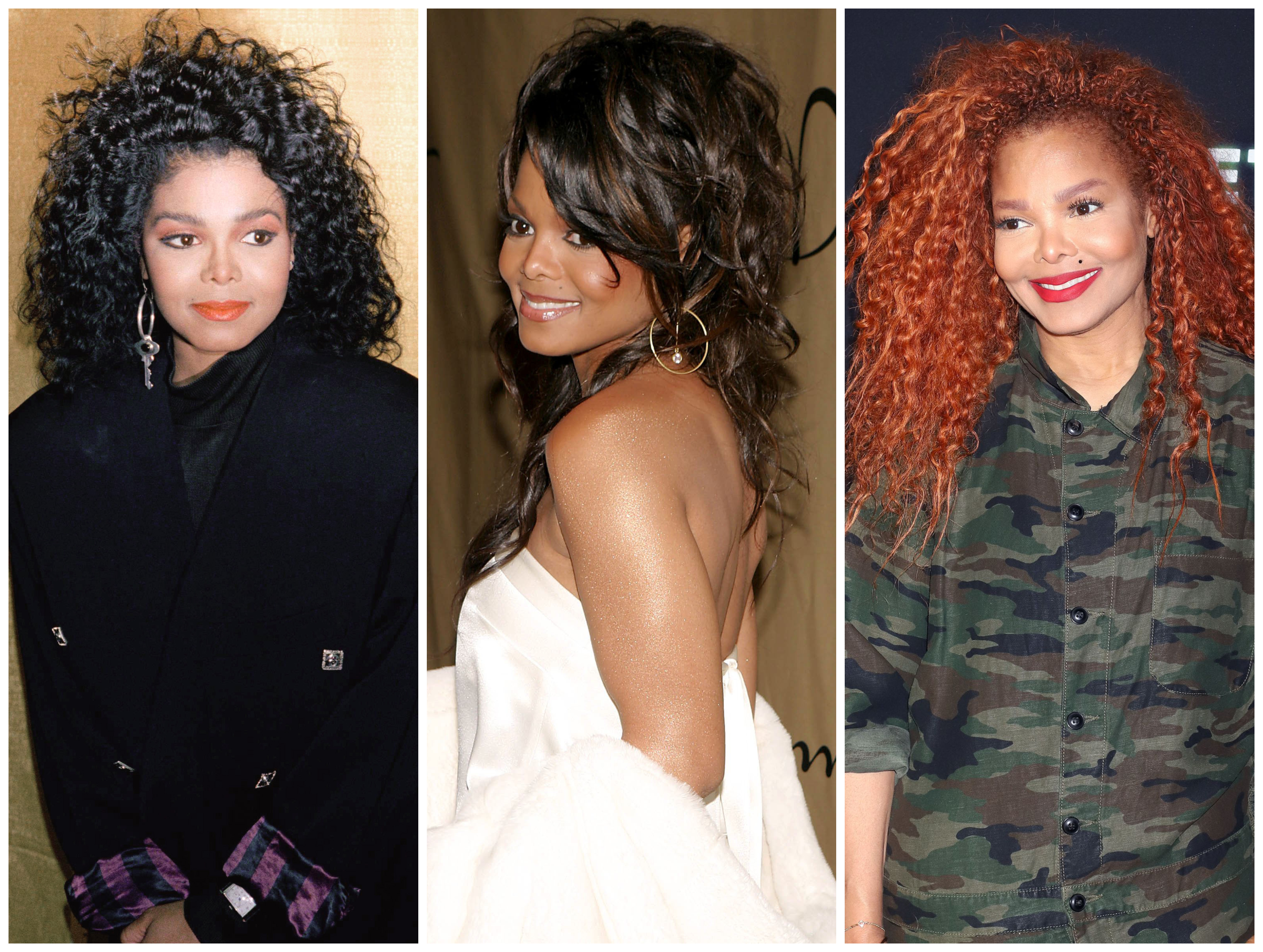 Image result for Janet Jackson Hairstyles New Style  Janet jackson velvet  rope Janet jackson Red hair