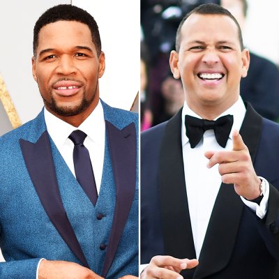 michael strahan alex rodriguez getty images