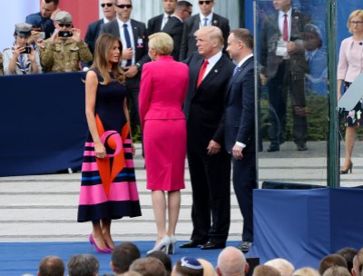 donald trump poland first lady getty images