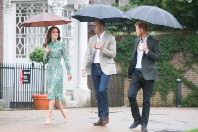kate middleton, prince william, and prince harry getty images