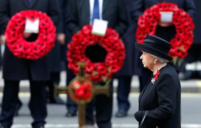 the queen cenotaph on remembrance getty images 