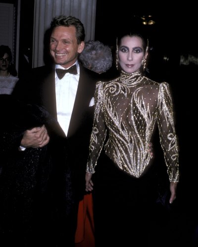 cher and bob mackie in 1985 getty
