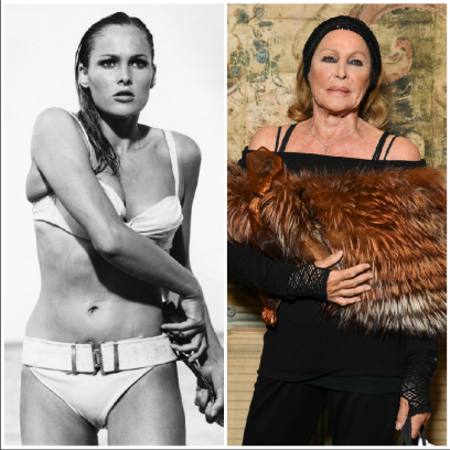 Ursula andress then now
