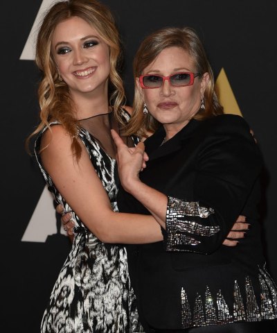 carrie fisher billy lourd hugging