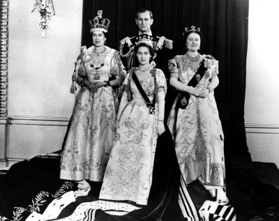 queen elizabeth coronation getty