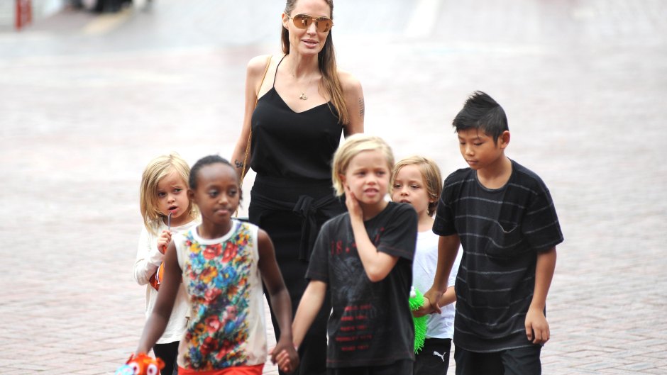 Angelina jolie six kids paris