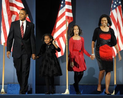 obama family 2008 getty