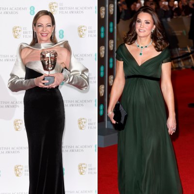 kate middleton and allison janney baftas getty images