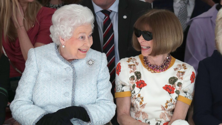 Queen elizabeth front row london fashion week copy