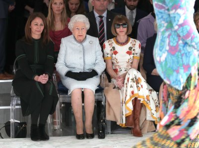 queen elizabeth london fashion week getty images