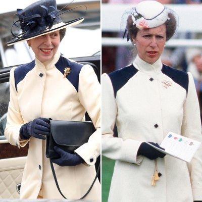 princess anne recycled outfit getty images
