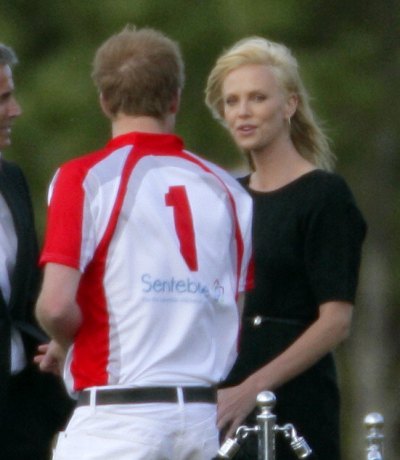 charlize theron and prince harry in 2011 getty