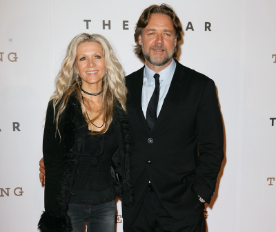 russell crowe and danielle spencer in 2011 getty