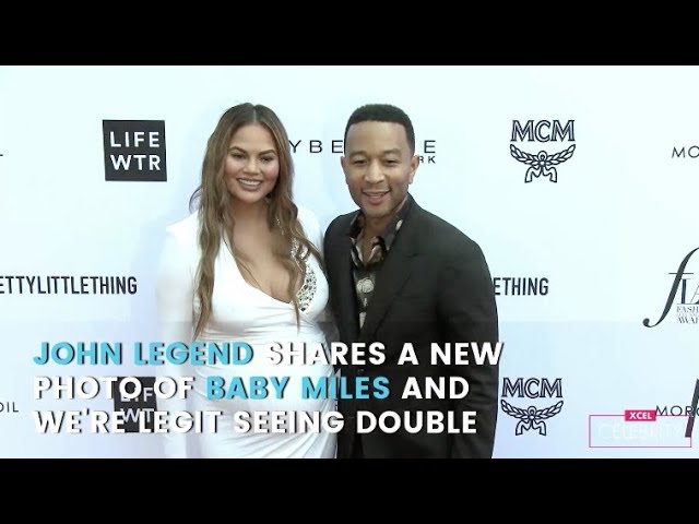 John Legend Shares a New Photo of Baby Miles and We're Legit Seeing Double