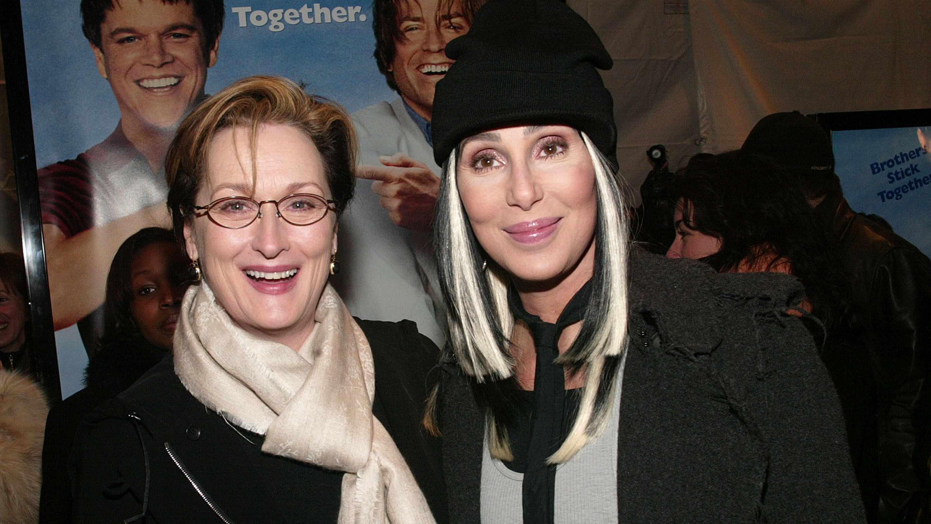 Cher And Meryl Streep Share Kiss At Mamma Mia Premiere