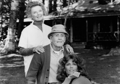 jane with henry and katharine hepburn in 'on golden pond.' (photo credit: getty images)