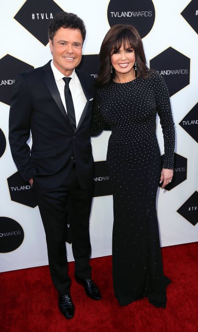 marie and her brother donny. (photo credit: getty images)