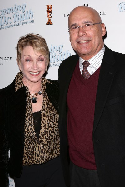 sandy and her husband, don correia. (photo credit: getty images)