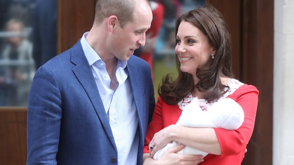 prince william, kate middleton, and prince louis
