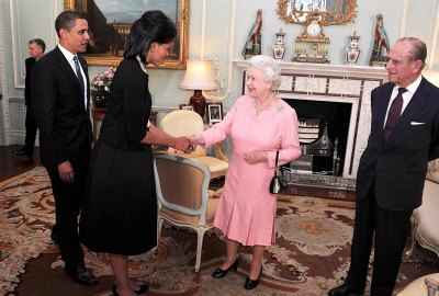 Michelle Obama and Queen Elizabeth