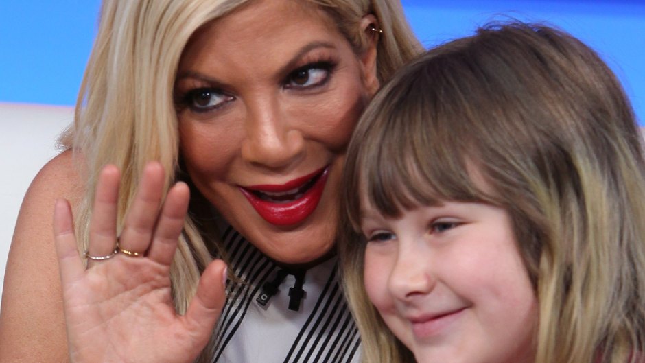 Tori Spelling and her daughter Stella