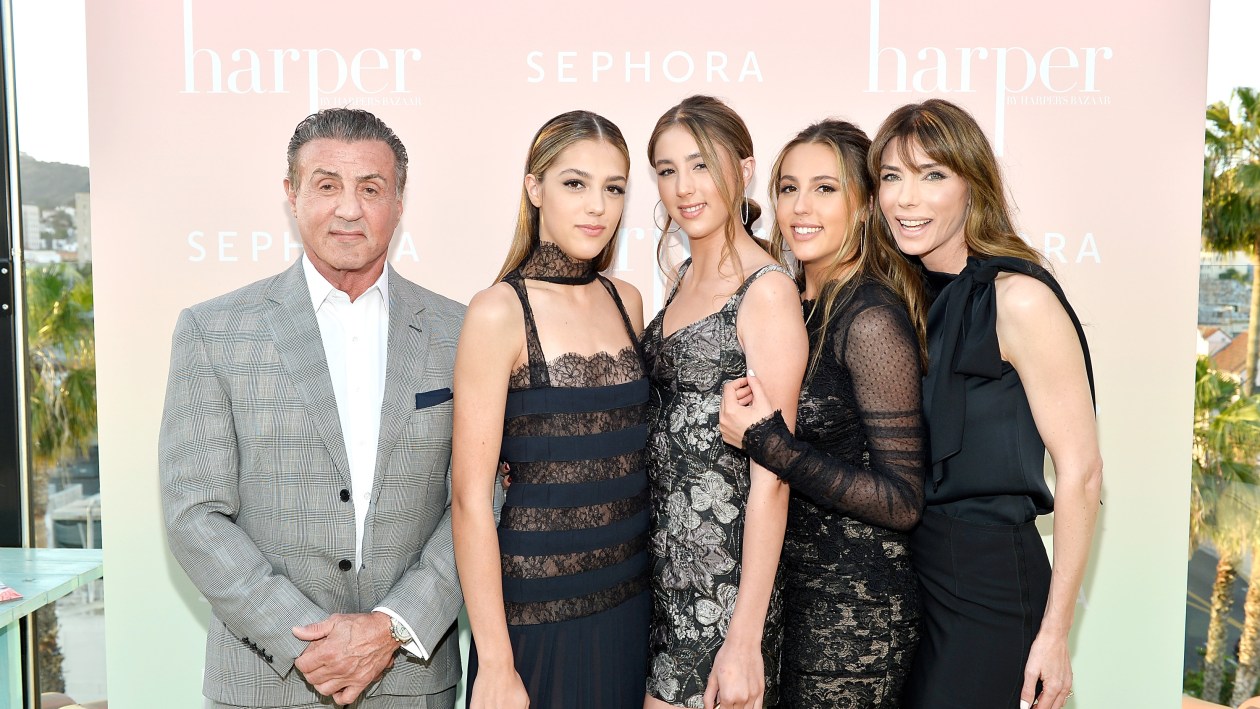 Sylvester Stallone Grabs Dinner With Daughters Sophia And Sistine