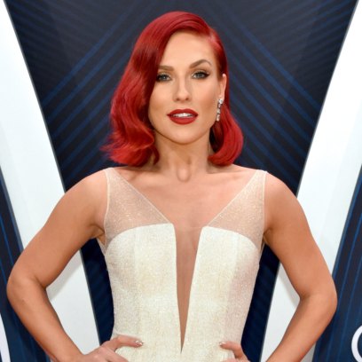 sharna-burgess-white-gown-cma-awards-arrival