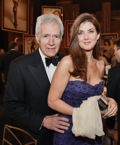 V personality Alex Trebek (L) and Jean Trebek attend the 2014 AFI Life Achievement Award: A Tribute to Jane Fonda at the Dolby Theatre