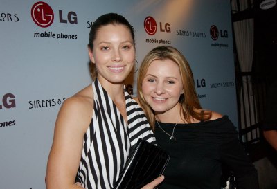 Jessica Biel and Beverley Mitchell helped LG Mobile Phones celebrate Sirens 