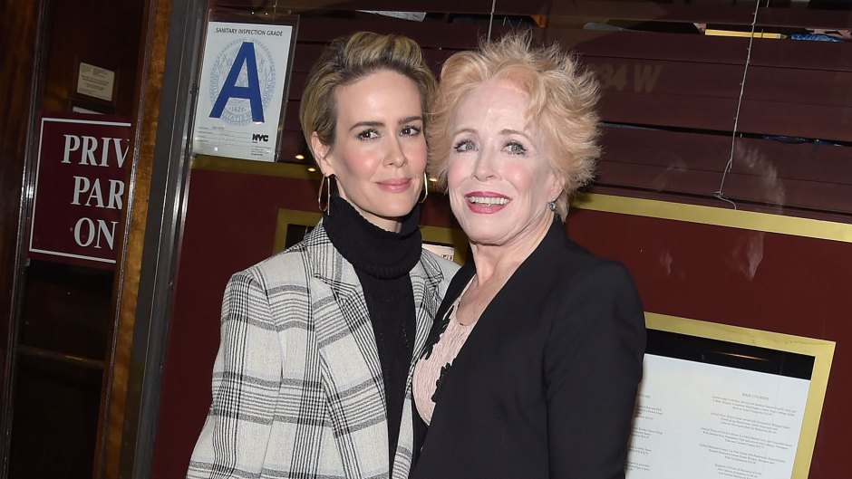 Sarah Paulson and Holland Taylor attend the "The Front Page" Broadway Opening Night