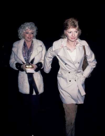 Dolly Parton and Judy Ogle arriving at Nirvana in New York