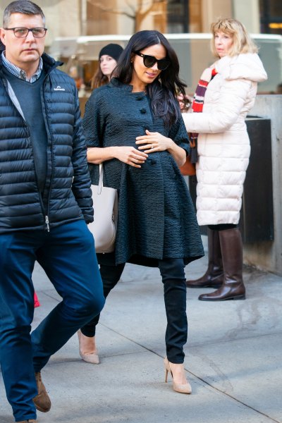 Meghan Markle, Duchess of Sussex seen leaving The Mark Hotel in NYC