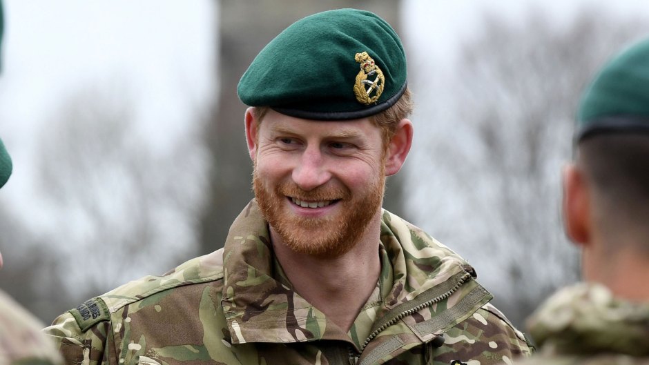 Prince Harry, Duke of Sussex, Captain General Royal Marines visits 42 Commando Royal Marines at their base in Bickleigh to carry out a Green Beret presentation at Dartmoor National Park