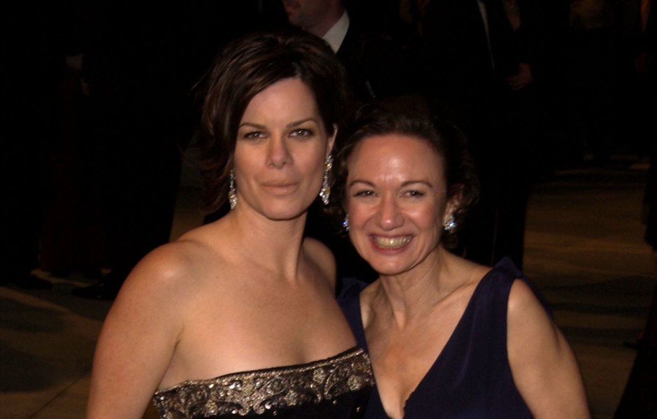 Marcia Gay Harden and mother Beverly Harden attend 2002 Vanity Fair Oscar Party