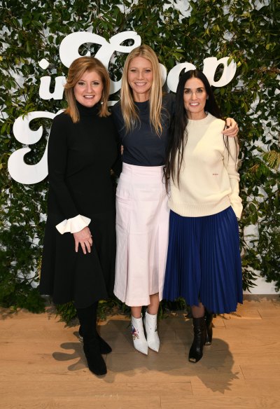 Arianna Huffington, Gwyneth Paltrow, and Demi Moore attend the In goop Health Summit 