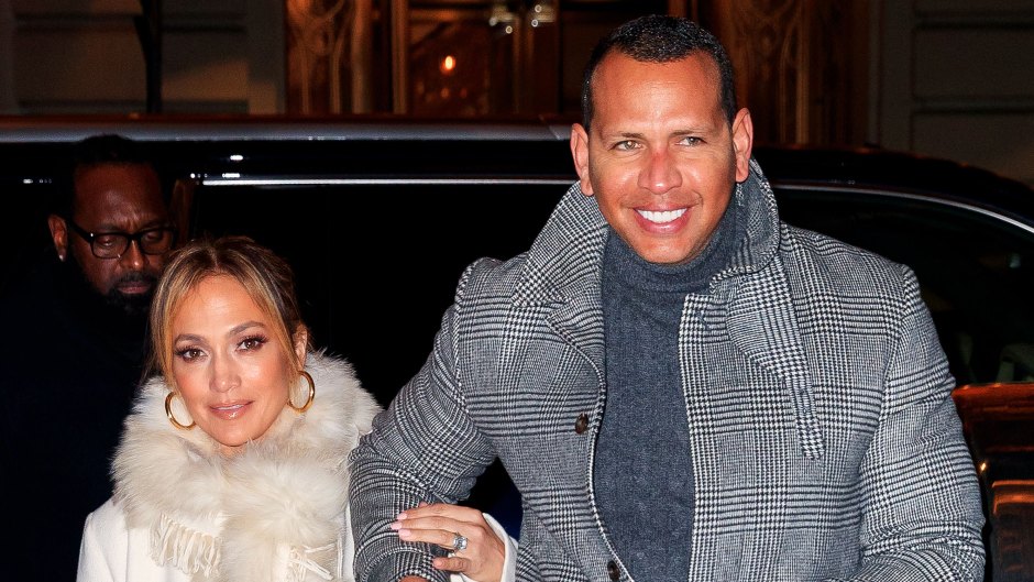Jennifer Lopez flashes her big engagement ring when out for dinner with Alex Rodriguez