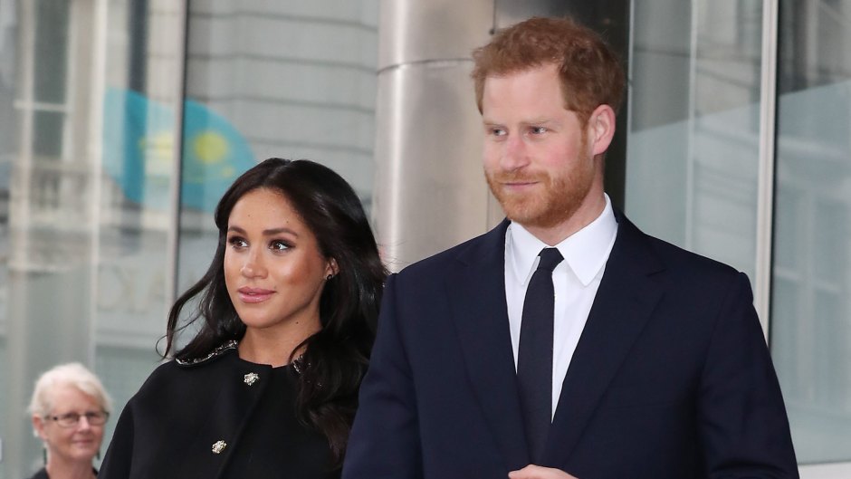 Meghan, Duchess of Sussex and Prince Harry, Duke of Sussex visit New Zealand House to sign the book of condolence on behalf of the Royal Family