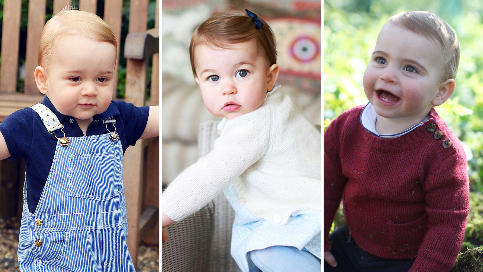 First Birthday Portraits Prince Louis Prince George And Princess Charlotte