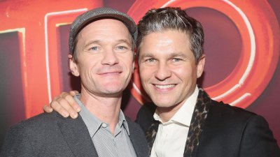 Neil Patrick Harris and husband David Burtka pose at the opening night of "Torch Song" on Broadway at The 2nd Stage Helen Hayes Theater