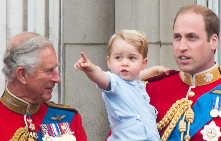 Prince George and Prince Charles