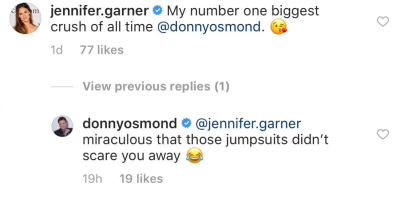 jennifer-garner-donny-osmond-comment