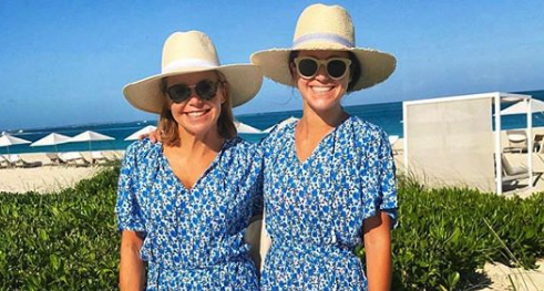Katie Couric and her daughter Ellie