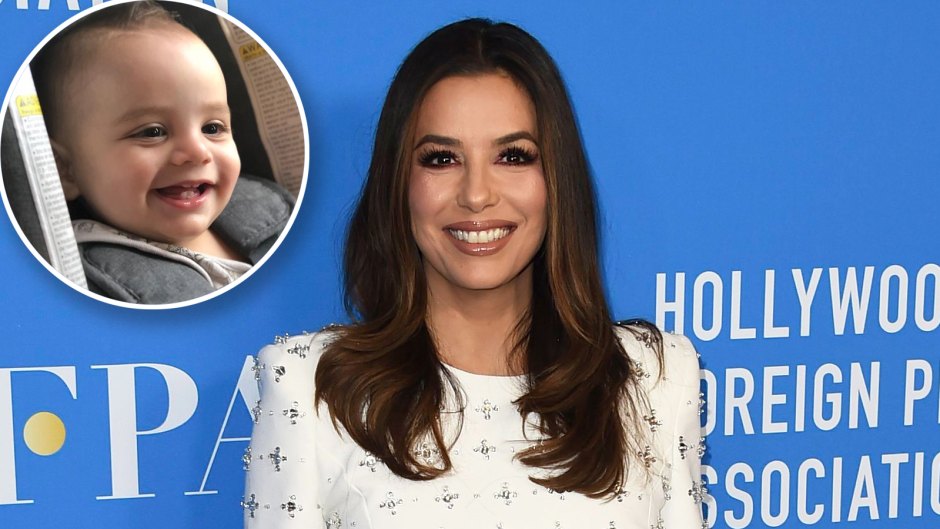 See the Way Eva Longoria's Son Santiago Looks at Her While Working