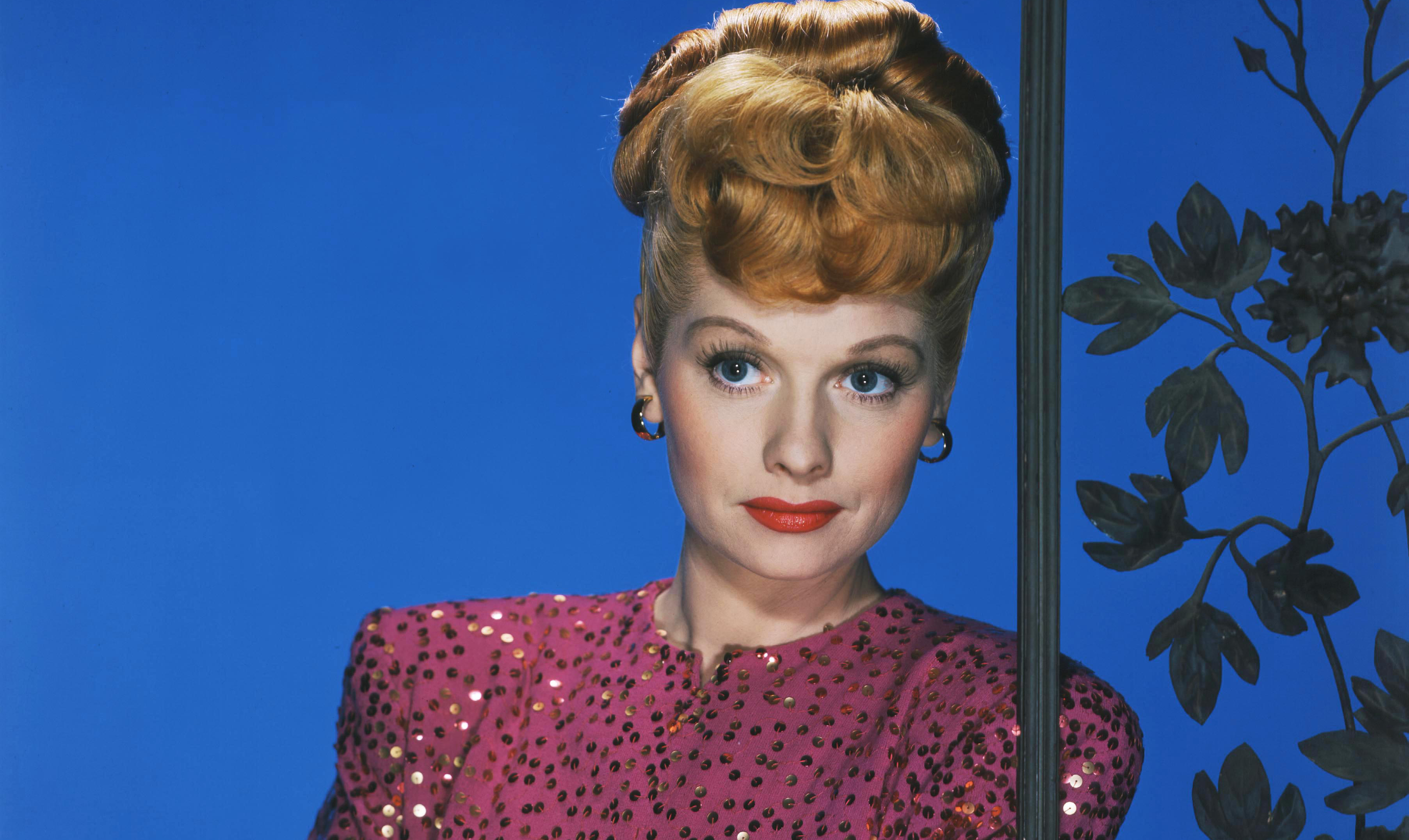 I Love Lucy Lucille Ball Colour Door Poster Red Skelton 